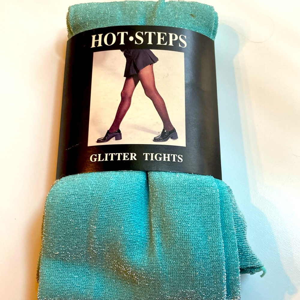 Vintage new glitter tights